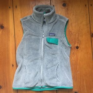 Patagonia Re-Tool Fleece Vest, Grey, Small